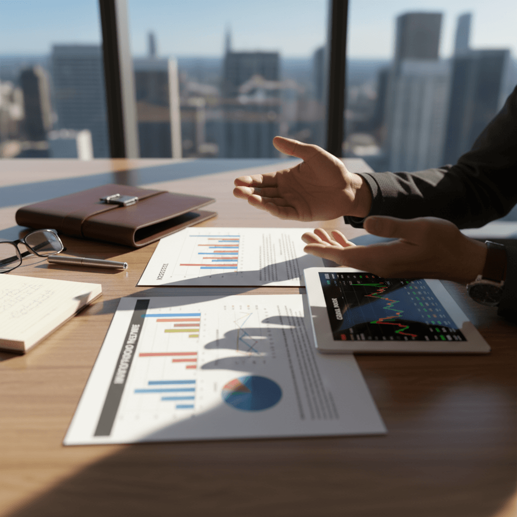 Financial advisor discussing loan options with client