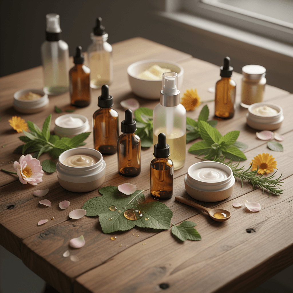 Natural skin care products with botanical ingredients